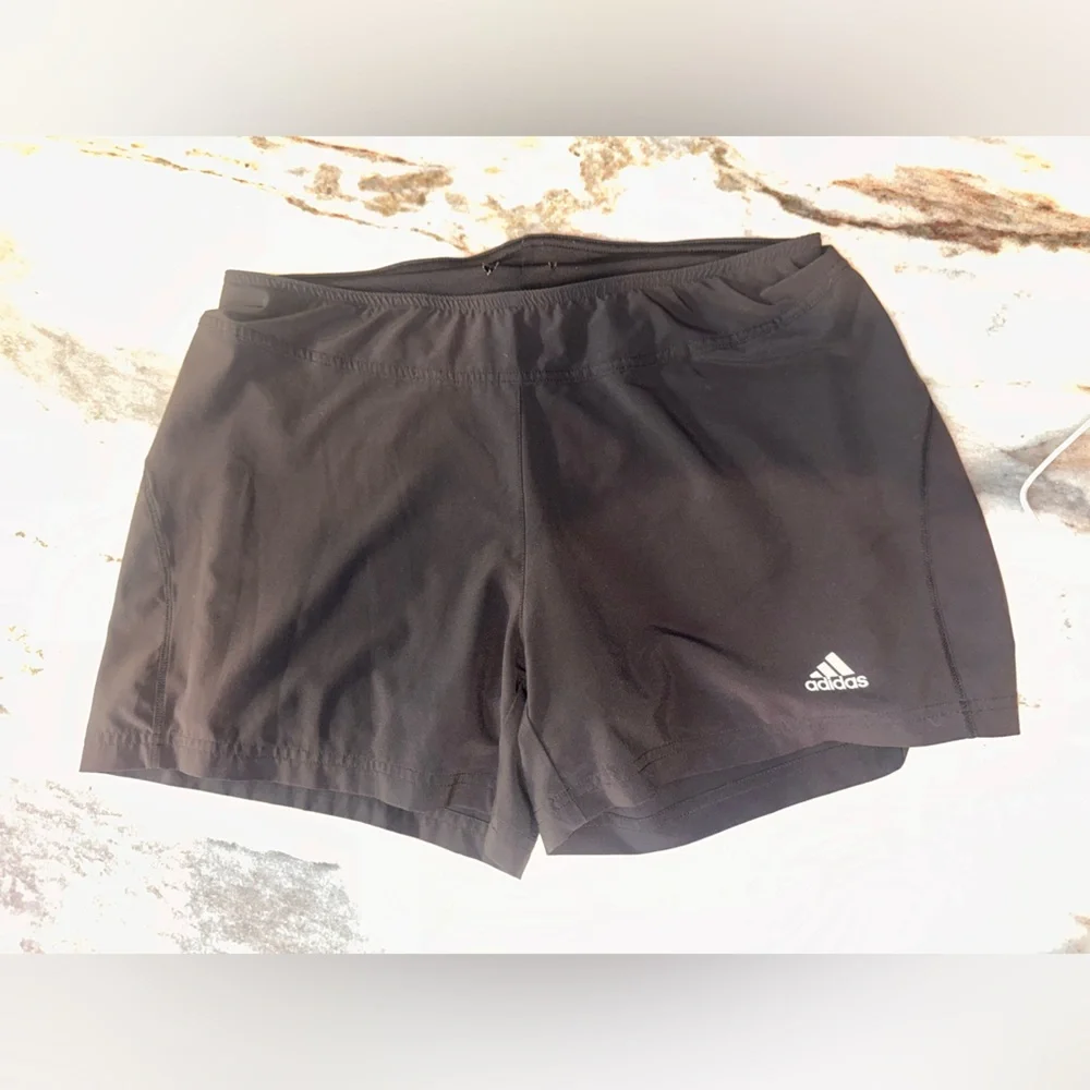 Adidas Size Large Women's Black Shorts with‎ Biker Shorts